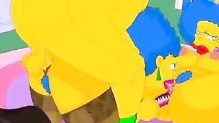 homer hat einen dreier mit patty und selma